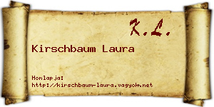 Kirschbaum Laura névjegykártya