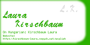 laura kirschbaum business card